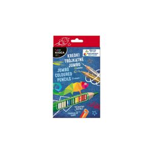 Dreieckige dicke Stifte 12 Farben KIDEA 126280021 - Derform