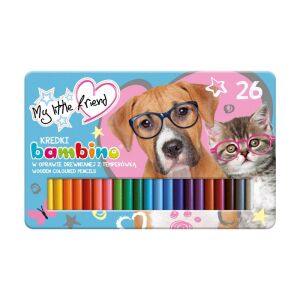 My little friend színes ceruza készlet hegyezővel fém dobozban - 26 db-os 126280269 - St. Majewski
