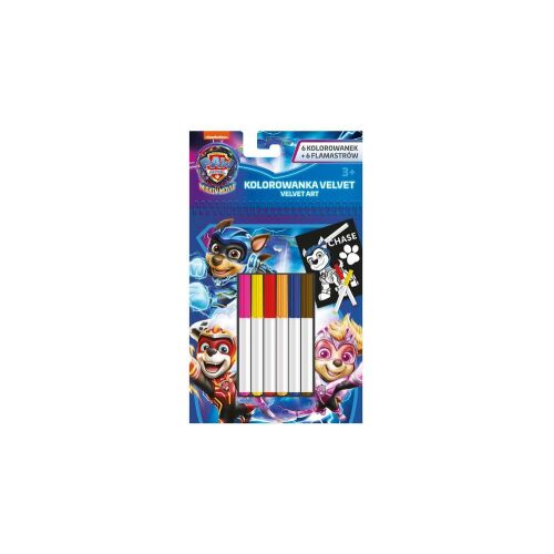 Mancs Őrjárat bársony színező - karakterek, Chase, Skye és Marshall