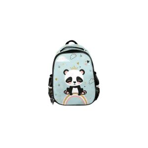 Pandás ergonomikus iskolatáska - 2 rekeszes - szivárványos (PP24PN-565) 126282243 - Paso