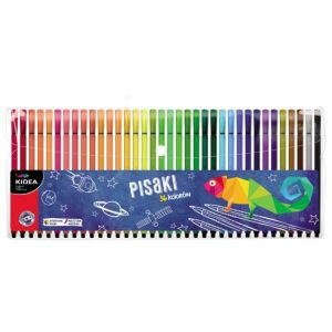 Zestaw pisaków Kidea 36 kolorów, markery do rysowania i kolorowania - Gra na instrumencie muzycznym, Deska kreślarska, tablica do pisania, Zestaw artykułów piśmiennych, Kreatywna zabawa, Deska kreślarska i Filctoll
