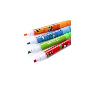 Kidea Duftmarker, 6er Pack, doppelseitig, für Kinder, mit lustigen Fruchtgesichtern - Derform