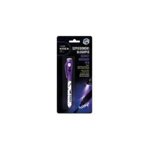 Kidea Geheimschrift-Stift mit UV-Licht, lila, unsichtbarer Tinten-Stift mit integriertem UV-Licht - Derform
