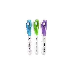 Kidea Geheimbotschaft Stift mit UV-Licht, 3 Farben: Grün, Lila, Blau - Derform