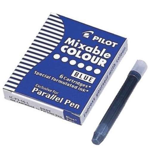 Füllhalter-Tintenpatrone Pilot Parallel Pen 6 Stück/Schachtel, blau