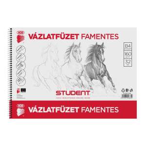 ICO Student B4 Sketchbook, 160g, 32 sheets, acid-free, spiral bound - Notebook