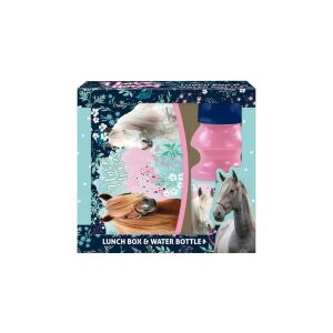 Derform Zestaw śniadaniówka+bidon Konie 23 DERFORM p24 126287892 - Pojemnik na żywność i napoje dla dzieci