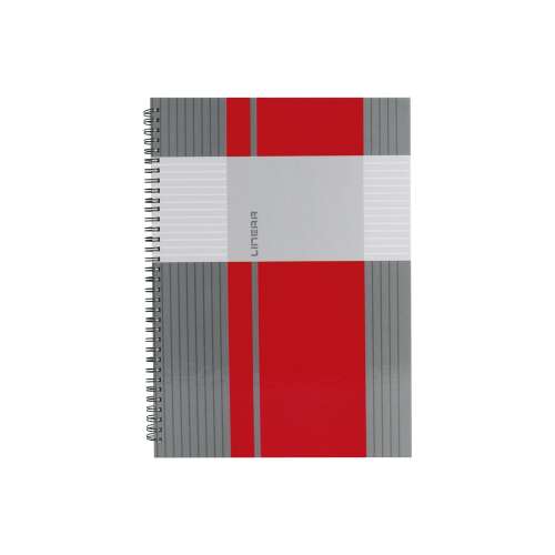 Spiralnotizbuch a6, 80 Blatt liniert, Hardcover Marker linear