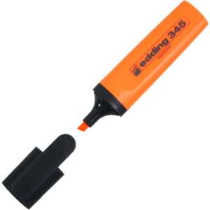 Edding 345 highlighter, orange, chisel tip, 2-5mm line width - ICO