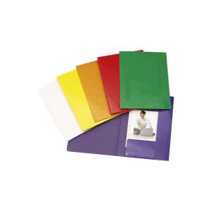 Fornax fényes piros A4-es gumis mappák választéka 3 belső zsebbel - Irattartó mappa