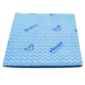 Vileda Breazy blue microfiber cleaning cloths, 25 pack - Household wipes