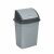 Rubbish bin with tilting lid plastic 50 litres grey up122 74205282