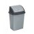 Rubbish bin with tilting lid plastic 50 litres grey up122 74205282