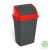 Rubbish bin with tilting lid plastic 50 litres grey up122 74205282