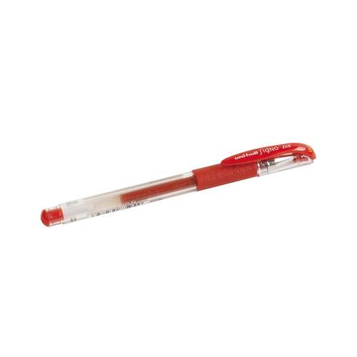 Uniball Signo DX red gel pen, 0.38mm