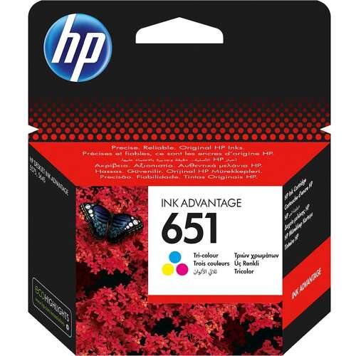 Hp 651/c2p11ae tintapatron color original 73110640 - Advantage