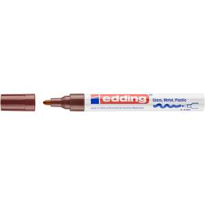 EDDING 750 paint marker, brown, 2-4 mm, for glass, metal, plastic - Lacquer marker