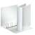 Esselte white A4 ring binder with 4 D-shaped rings, 75mm spine