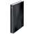 Leitz Wow black A4 Maxi ring binder with 2 D-rings, 40mm, side view