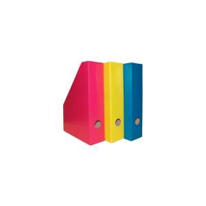 Herlitz Color Blocking 7cm Karton rosa Aktenordner, 3er Set - Dokumenten-Stehsammler