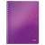 Caiet spiral LEITZ WOW A4, violet, cu un design geometric
