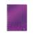 Caiet spiral LEITZ WOW A4, violet, cu un design unic cu bule
