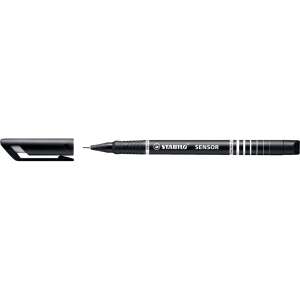 Stabilo Sensor Fineliner Pen, 0.3mm, Black - Pen & Pencil