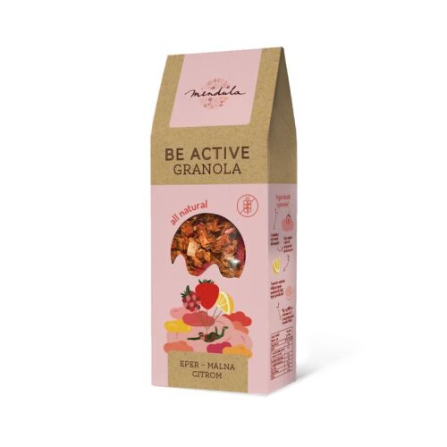 Mendula Be Active Granola eper, málna, citrom ízben, 300g - Élelmiszer és ital