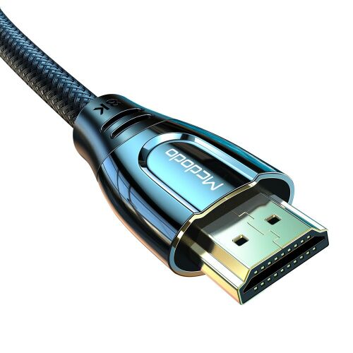 Közelkép a Mcdodo HDMI 2.1 csatlakozójáról
