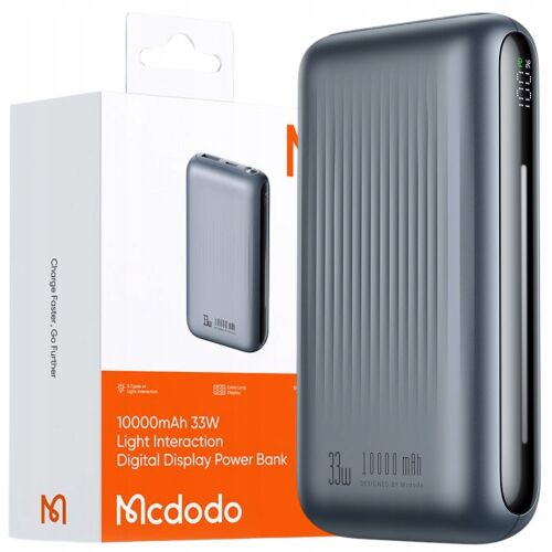 Mcdodo 10000mAh Power Bank digitális kijelzővel és csomagolással