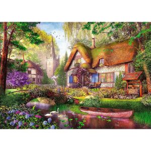 Szczegółowy widok puzzli Erdei házikó 1000 elementów - Trefl Puzzle