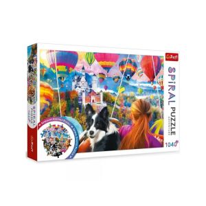 Trefl Heißluftballon Festival 1040-teiliges Spiral Puzzle Box - Trefl Puzzle