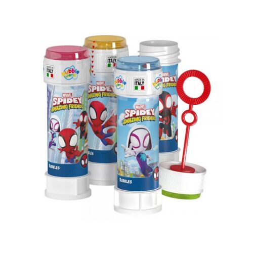 Marvel Spidey és csodálatos barátai buborékfújó 60ml, Pókemberrel, Ghost-Spiderrel és Miles Morales-szel - Buborékfújó