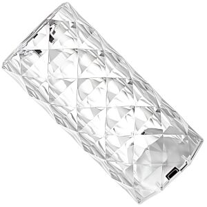 Kristály környezeti lámpa, S DEPOT®, hengeres, RGB 16 szín, távirányítóval vagy érintéssel vezérelhető 1500mah akkumulátorral - 12 óra használat, USB-C töltés