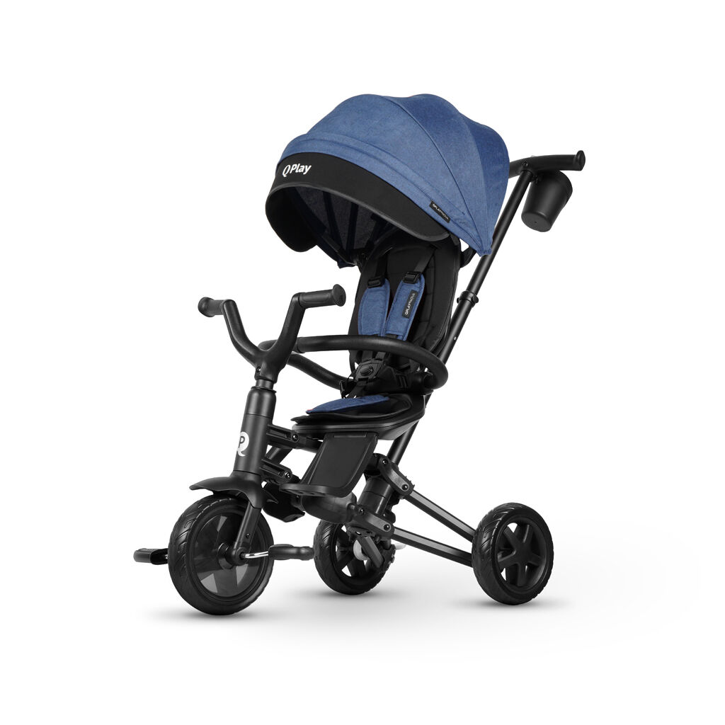 E-shop QPLAY Trojkolka Nova Niello Blue, skladacia, vek 10-72 mesiacov
