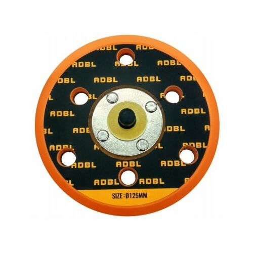 ADBL ROLLER D09125-01 125mm-es polírozó alátét, 125 mm átmérőjű, narancssárga és fekete, szellőzőnyílásokkal - ADBL