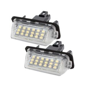 Set de lumini cu LED pentru numărul de înmatriculare Toyota Corolla, Auris, Avensis, Prius, Yaris, două lumini - Lumini auto