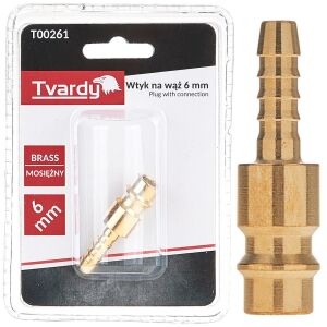 Adaptor alama pentru furtun pneumatic tip tata, 6 mm, Tvardy T00261 126329102 - Accesorii irigare