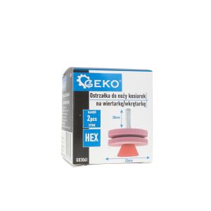 Ascutitor lame pentru masini de tuns iarba, 2 x 53 mm, suport HEX pentru burghiu, Geko G83061