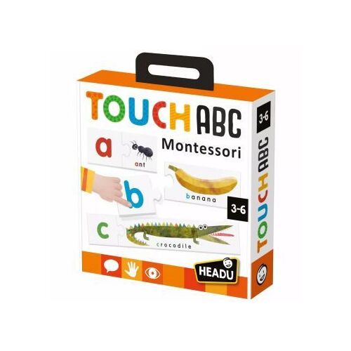 Игра с пъзел за азбуката Montessori Headu TouchABC за деца на възраст 3-6 години