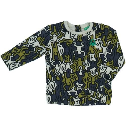 Keith Haring Gyerek pulóver absztrakt mintával, 86-os méret - Benetton