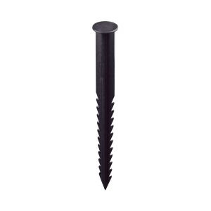 Borderkit Flexi Fixing Peg - Black Plastic Ground Spike - Garden Edging