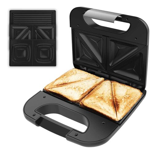 Cecotec Rock n Toast Combo Sandwich Maker with toasted sandwiches and interchangeable plates
