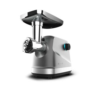 Crusher 1400 steel meat grinder, angled view - Meat Grinder