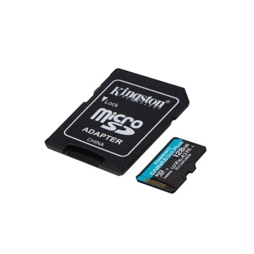 Kingston Canvas Go Plus 128GB microSDXC memóriakártya adapterrel