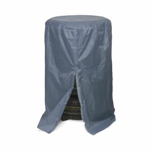 Bewello szürke kerékszett takaró ponyva fehér háttérrel - Autós keréktartó állvány