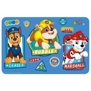 Suport de farfurie Paw Patrol cu Chase, Rubble și Marshall - Servete si naproane