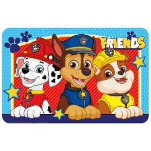 Suport de masă Paw Patrol Friends cu Marshall, Chase și Rubble - Servete si naproane