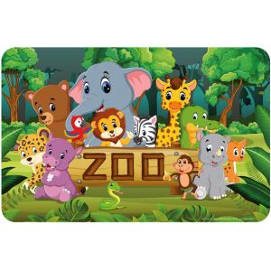 Suport Állatos Zoo cu animale drăguțe de desene animate, perfect pentru masa copiilor. - Servete si naproane