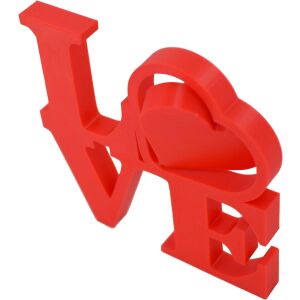 Въртяща се декорация Sani, Love 117 x 12 x 120 mm, Червена 126342698 - Декорация на дома